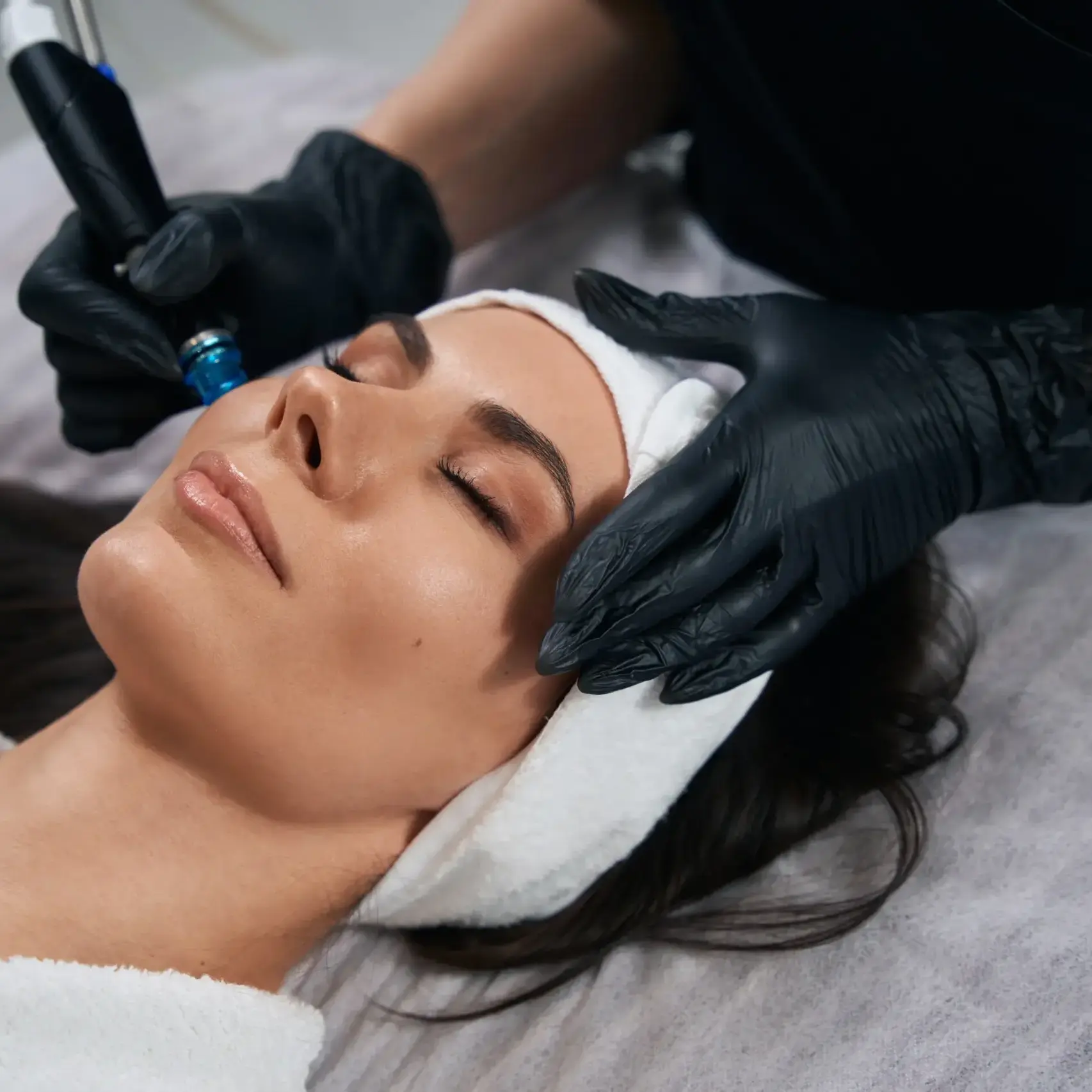 Deluxe HydraFacial facial treatment for hydrated and refreshed skin in Katy, TX