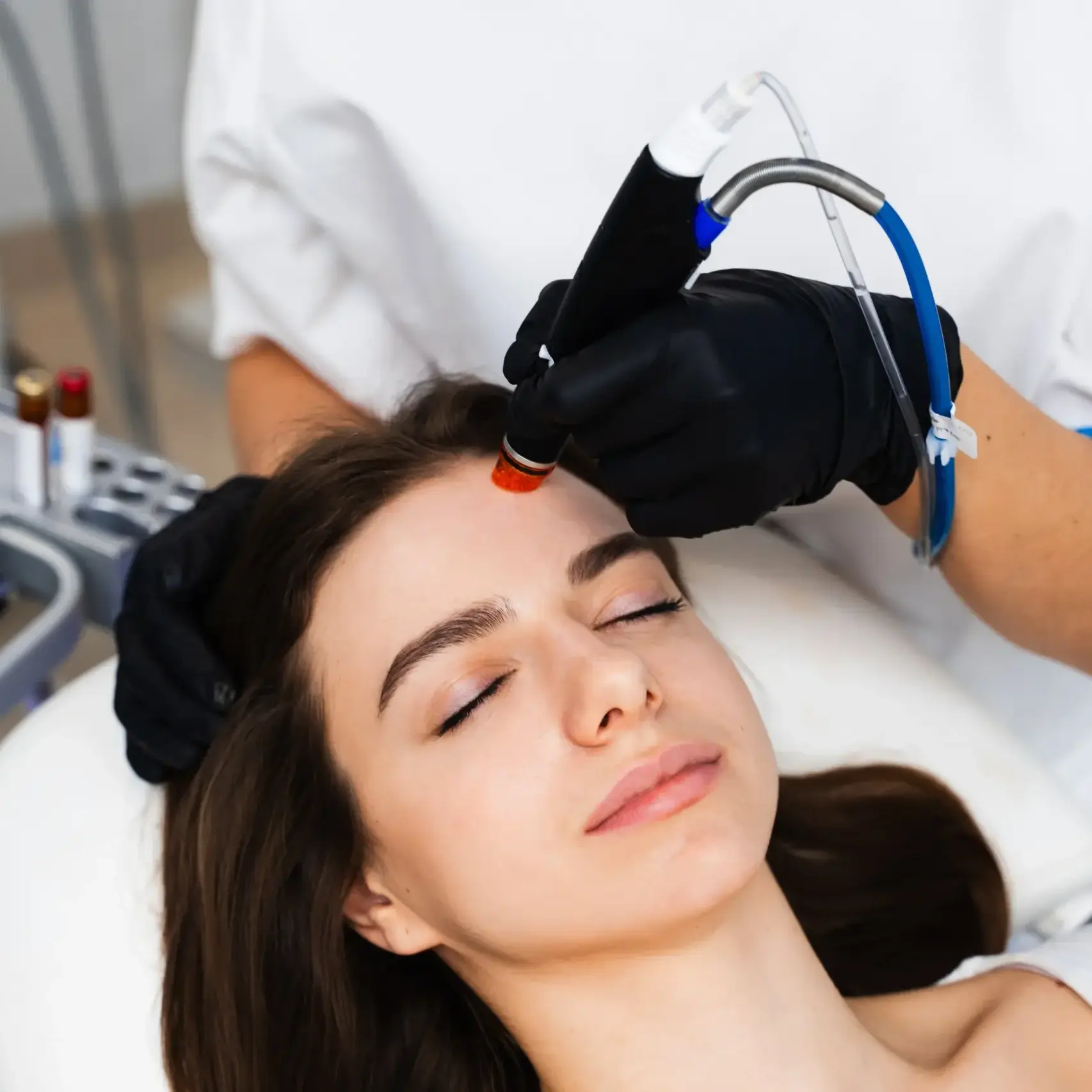 Platinum HydraFacial treatment for deep cleansing and glowing skin in Katy, TX
